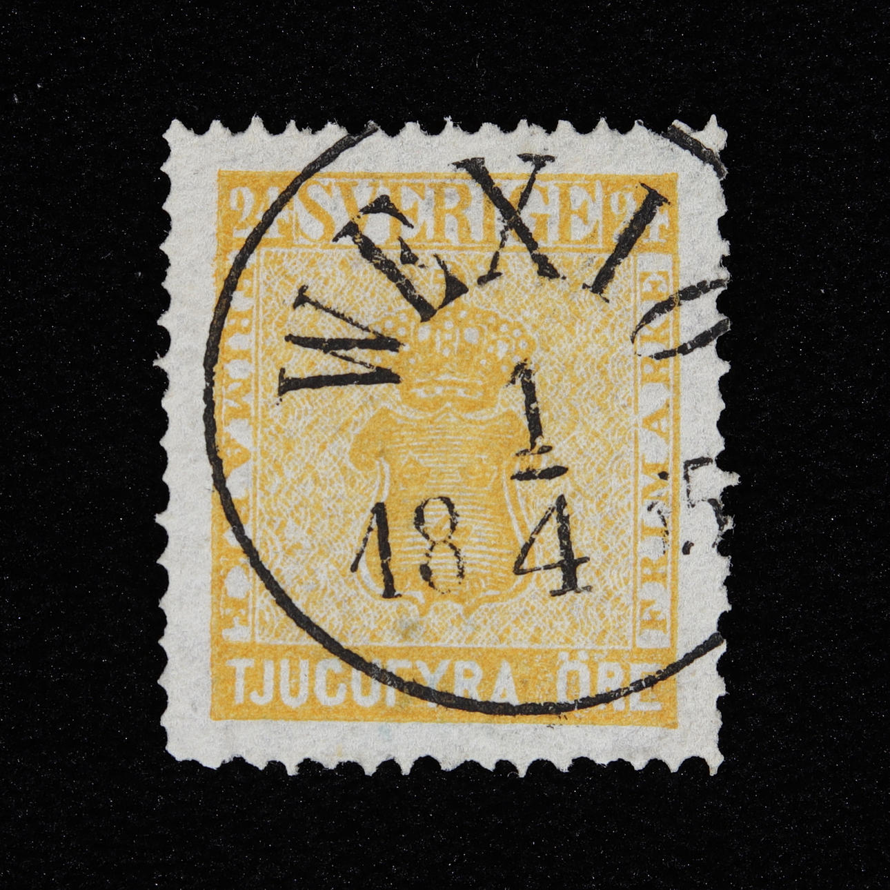 24 ÖRE WEAPON TYPE, stamped WEXIÖ, 1875.