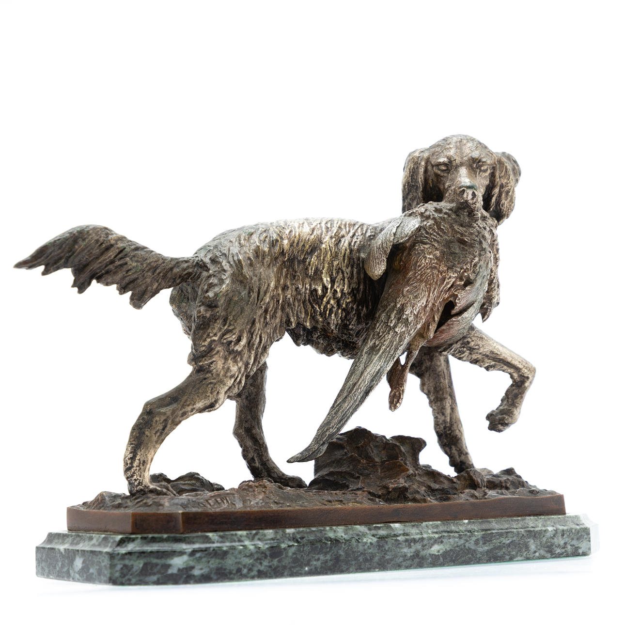 CHRISTOPHE FRATIN (1801-1864). Jagdhund mit Fasan.