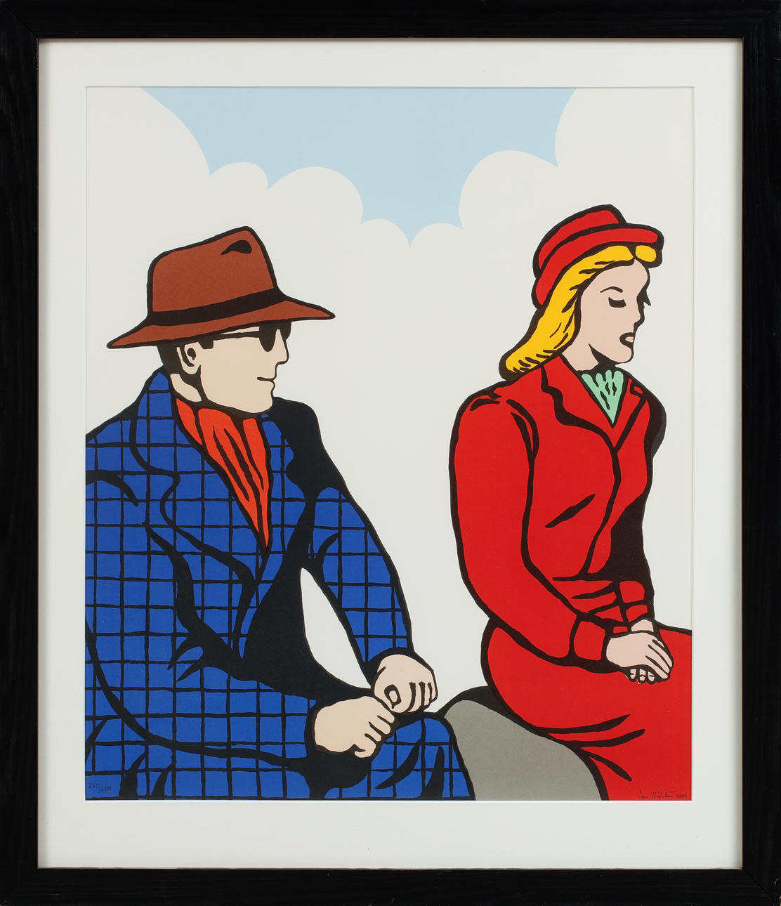 JAN HÅFSTRÖM. “Mr.Walker” (from Walker with Love) in 2003. Lithograph in colours, signed and numbered 239/2000.