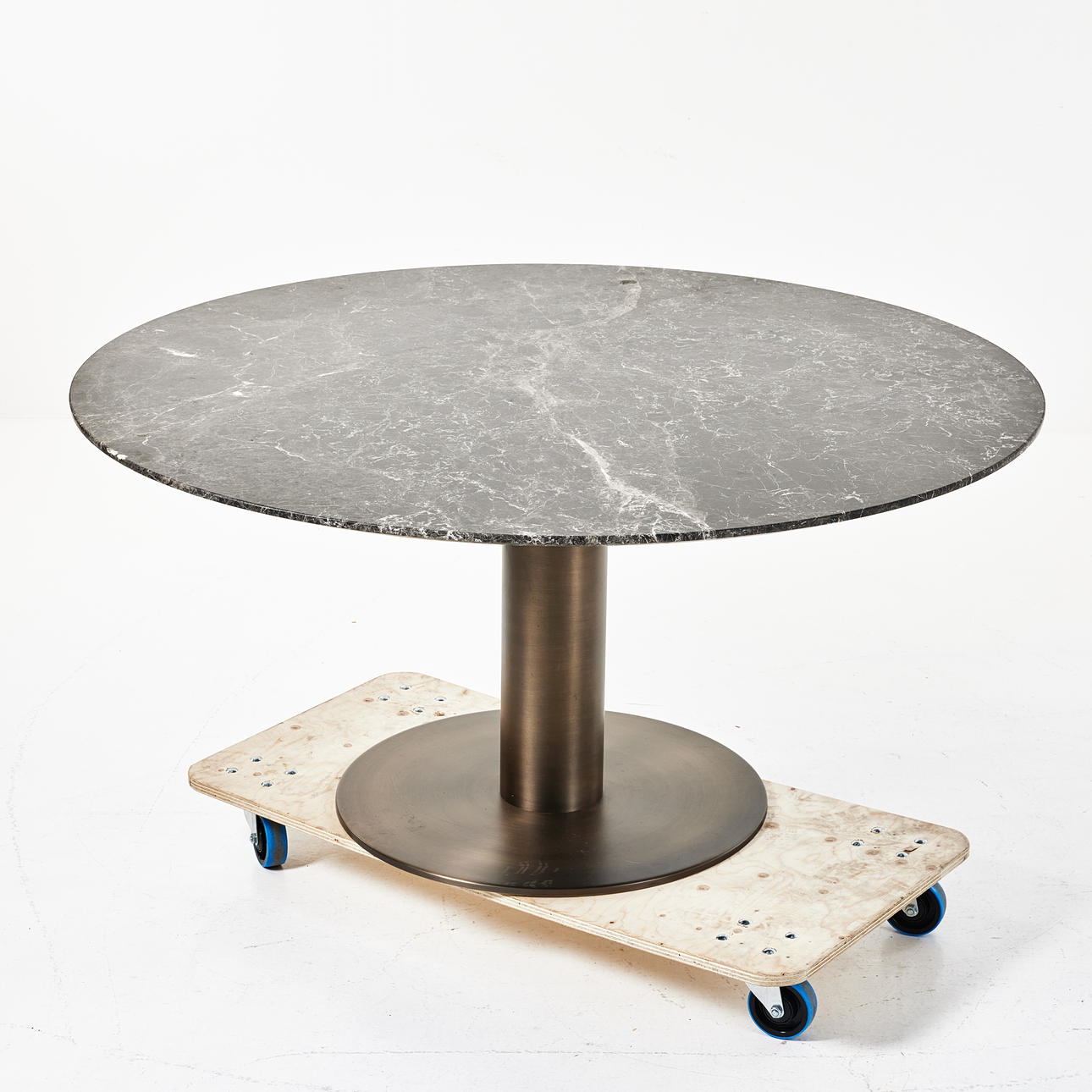 GUBI, dining table, 21st century, marble top, metal base.