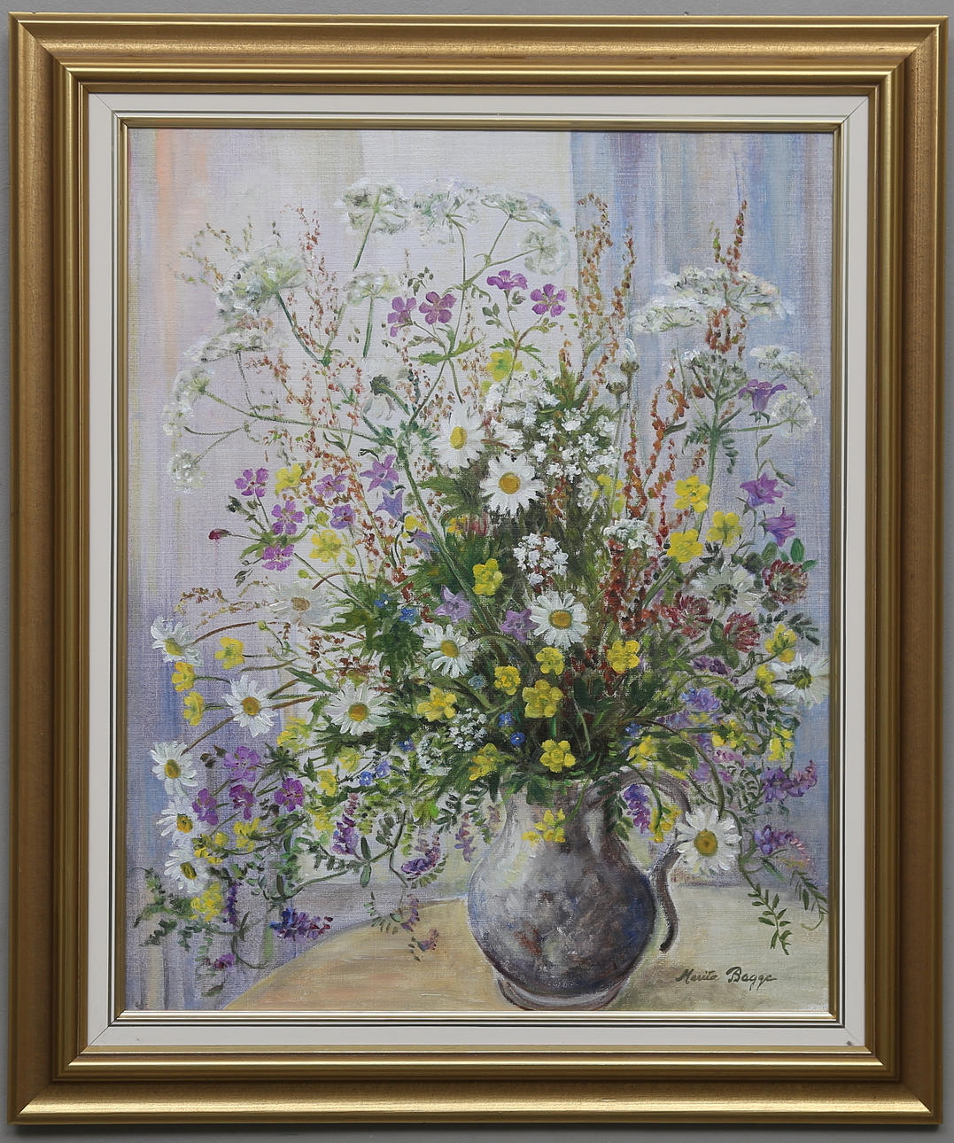 MARITA BAGGE. olja på duk, signerad.