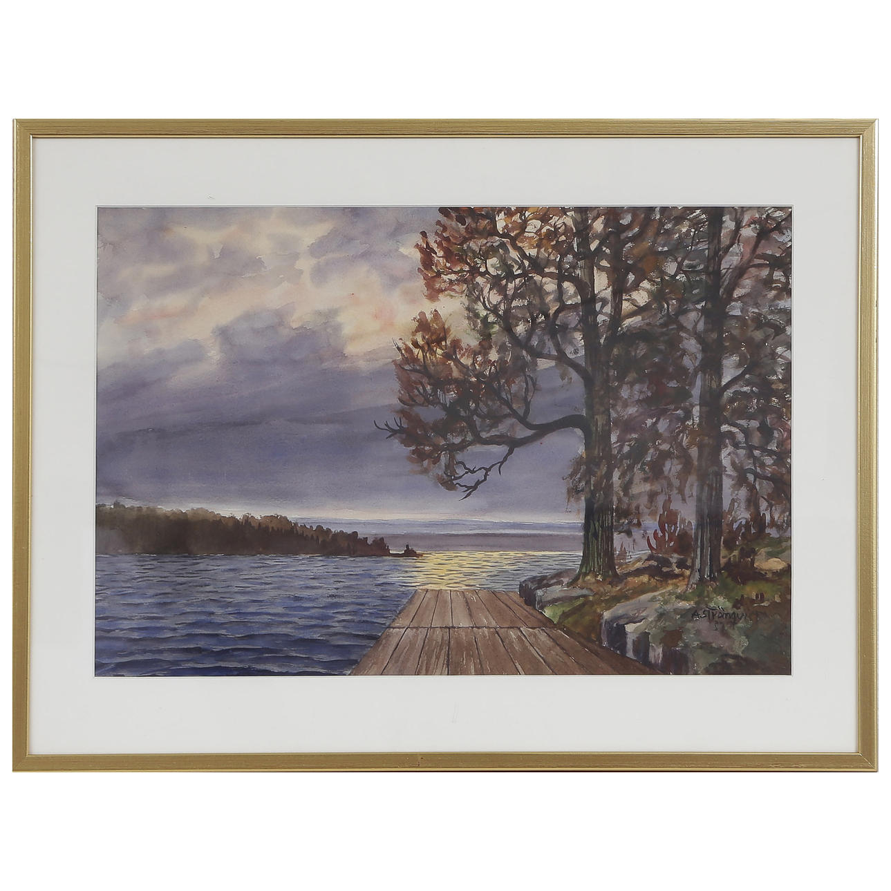ARVID STRÖMQVIST, WATERCOLOUR, SIGNED, DATED.