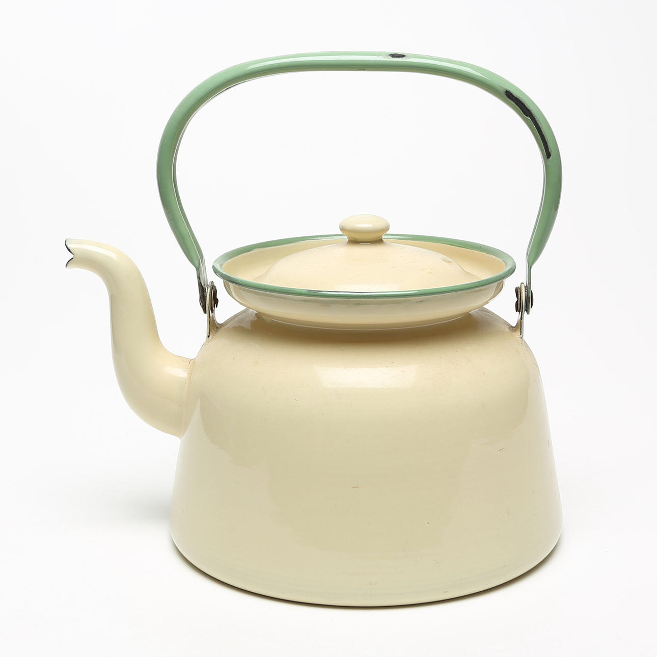 COFFEE POT, enamel, Kockums.