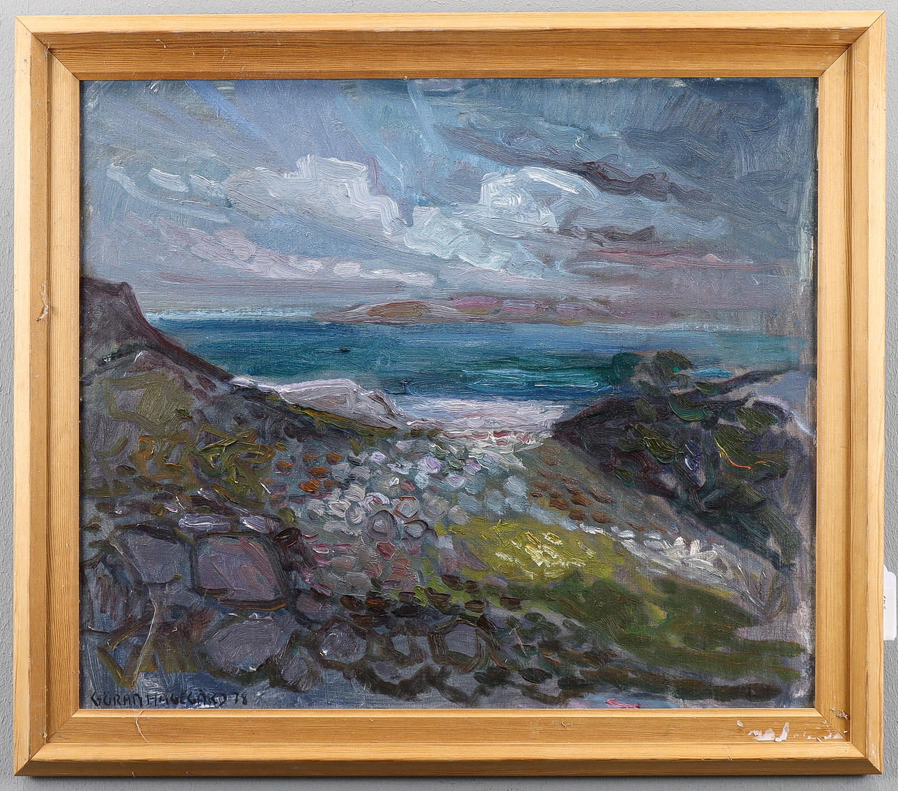 GÖRAN HAGEGÅRD oil on canvas, signed 78.