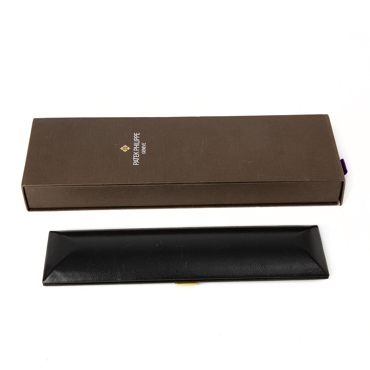 PATEK PHILIPPE, a 20th century leather wristwatch case.