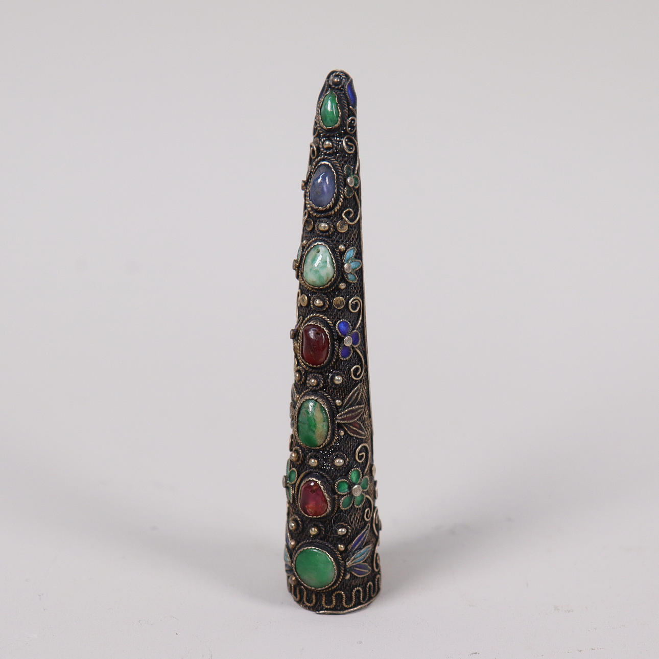 Nail Protector, China, silver, 18th/20th century.
