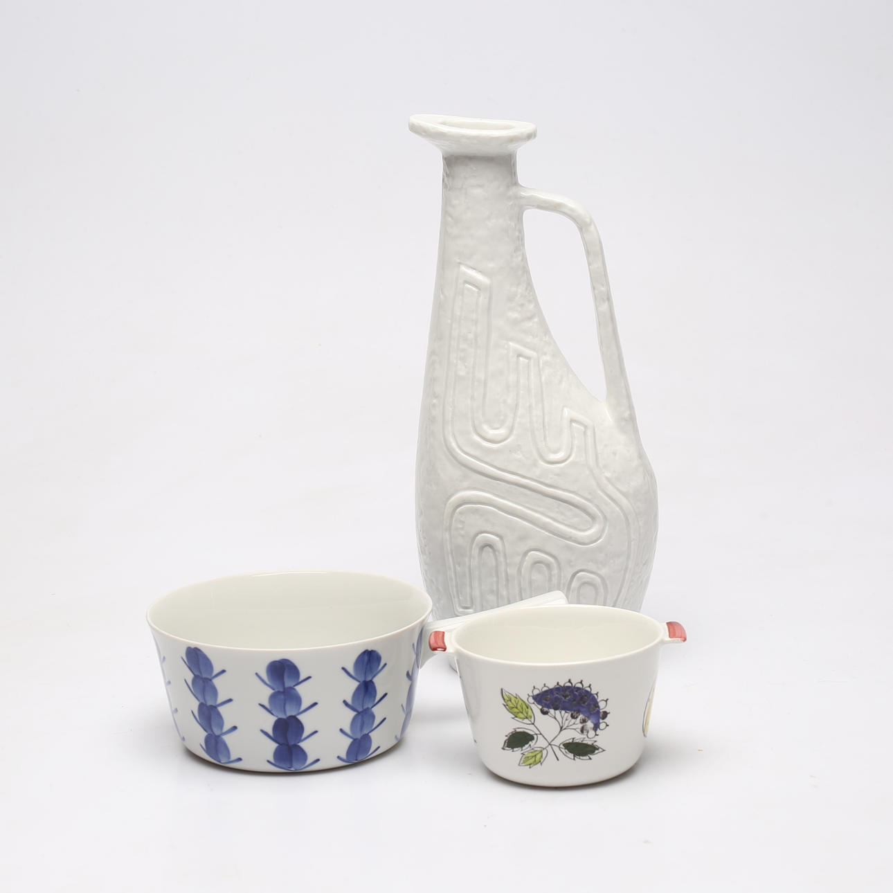 KERAMIK, 3 Stück, b.la. Marianne Westmann, Rörstrand.