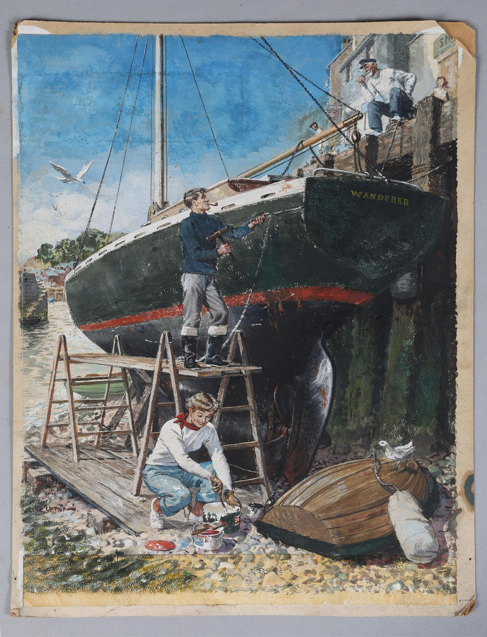 CLIVE UPTTON (BRITISH, 1911-2006) "WANDERER".