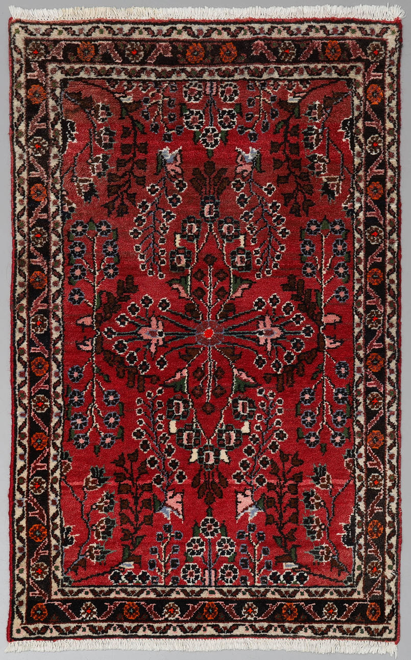 A hand-knotted, wool rug, Hamadan, Persian.
