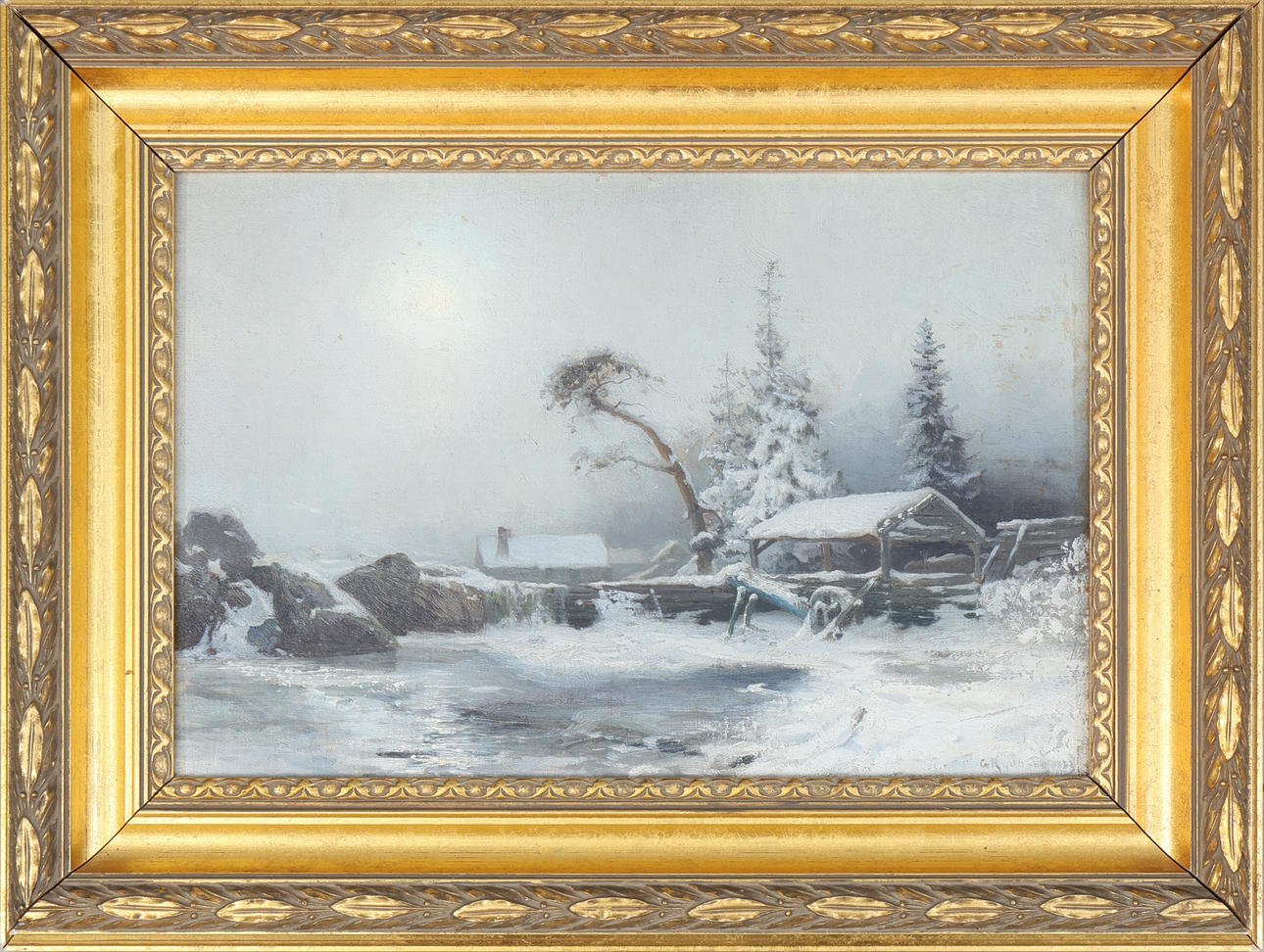 GUSTAF RYDBERG. Oil on canvas, signed and dated -1883.