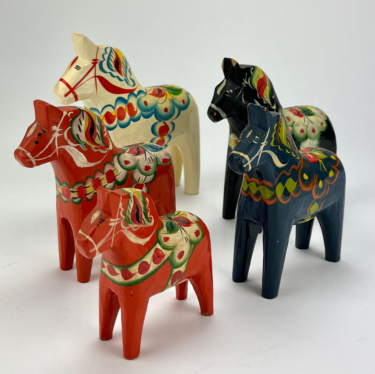 DALAHÄSTAR, 5 st, 1900-tal.