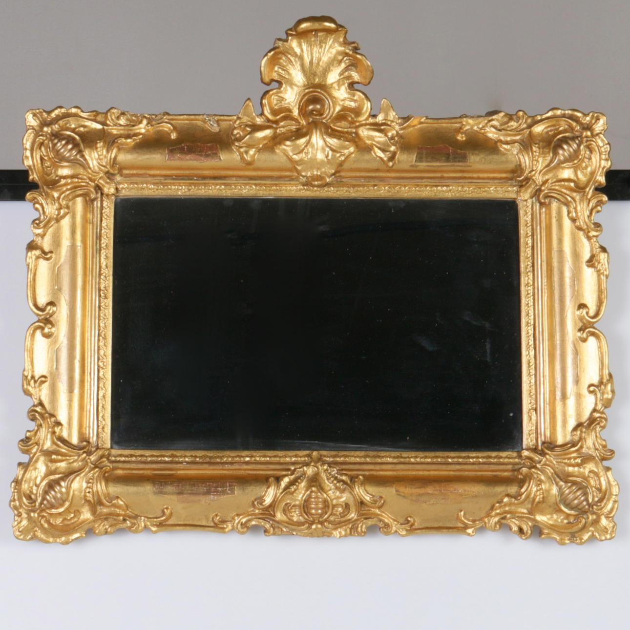 SPEGEL, förgylld, Oscariansk, 1800-tal.