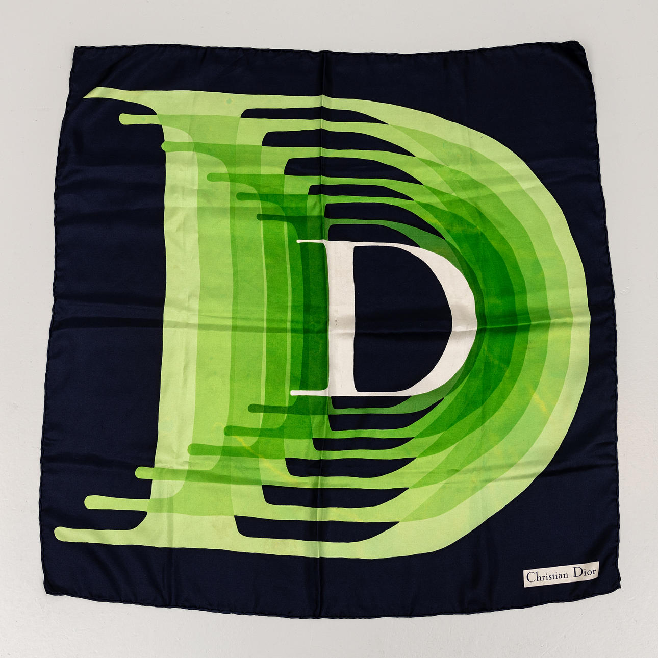 CHRISTIAN DIOR. Halstuch, Seide.