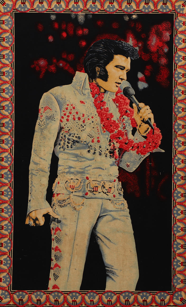 ELVIS PRESLEY, pintura textil.
