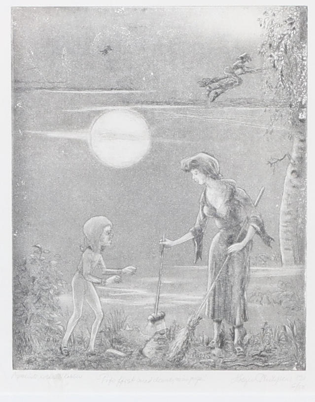 HOLGER PHILIPSEN. etching, signed & dated 1982.