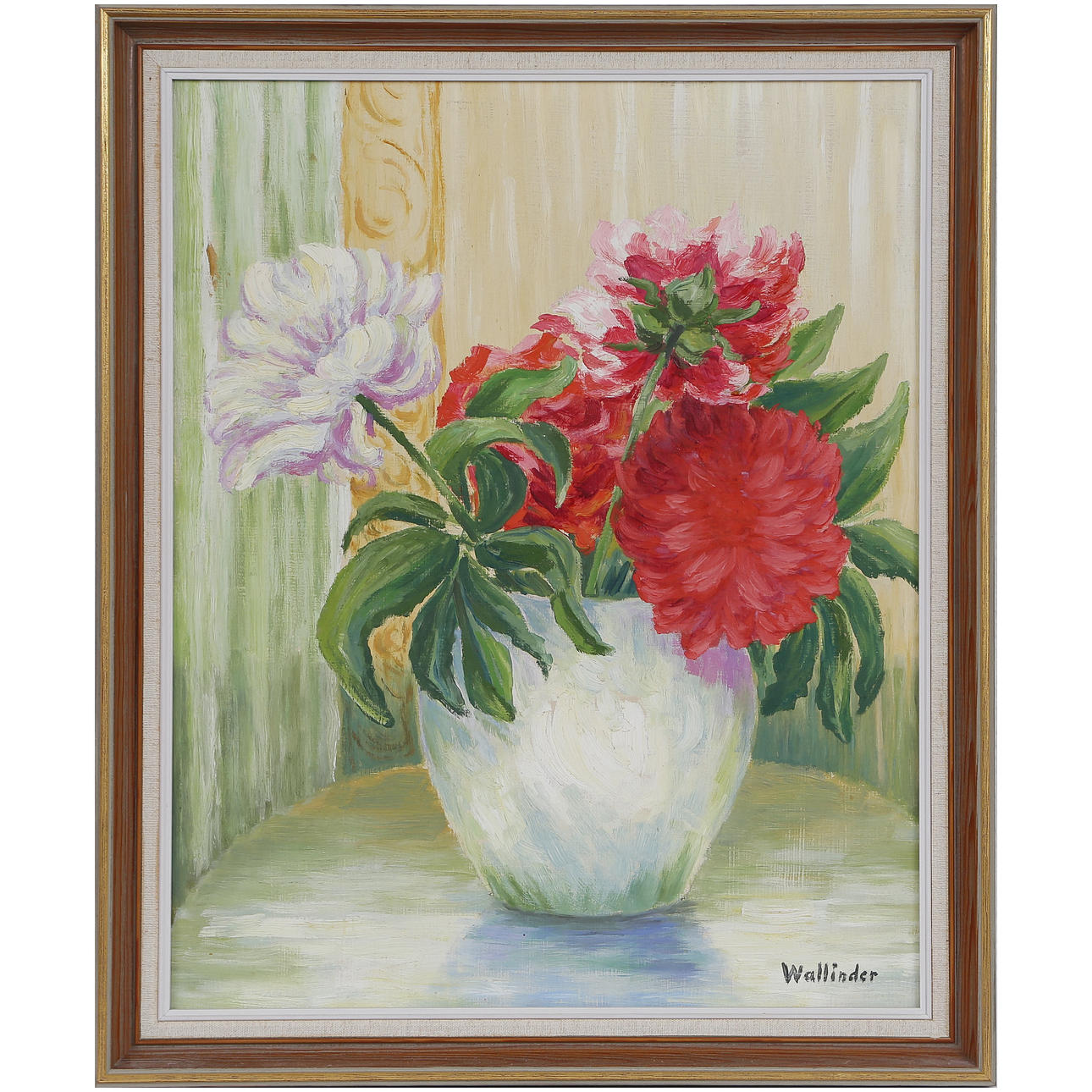 ARVID WALLINDER. OIL ON PANEL, SIGNED.