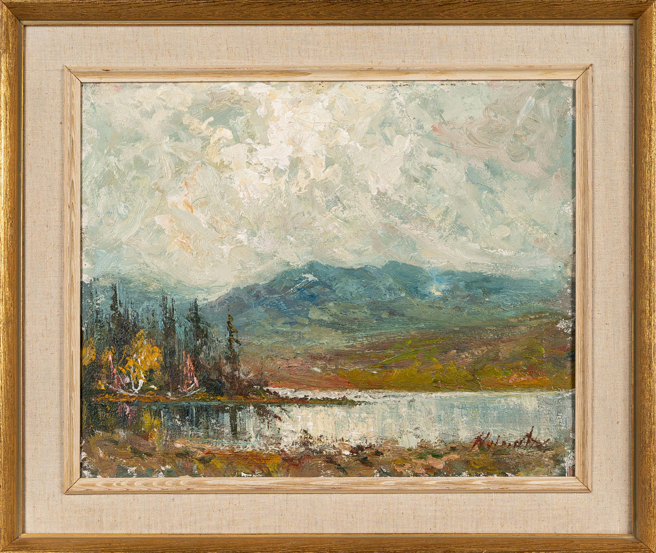 OIDENTIFIERAD KONSTNÄR. Oil on canvas, Signed.