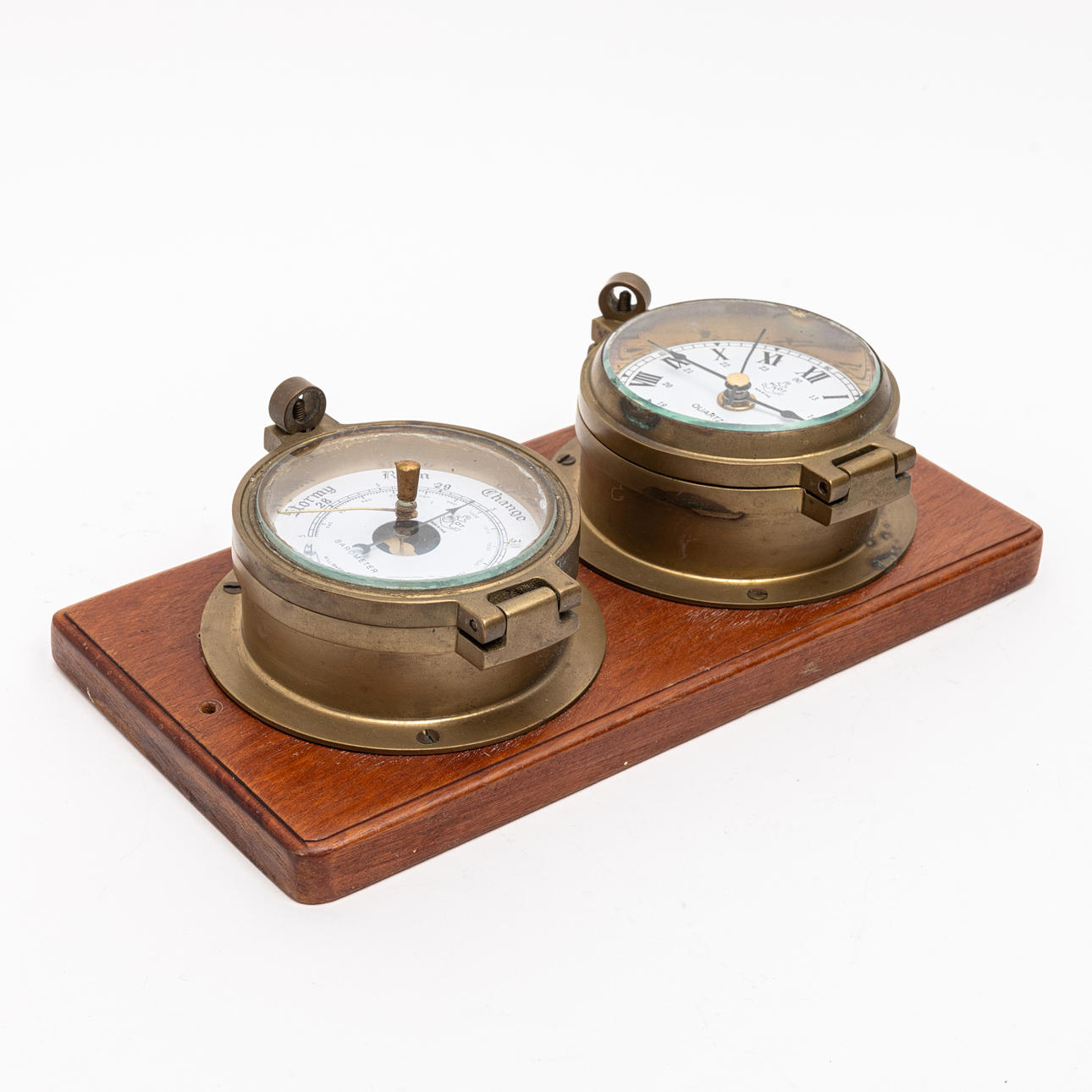 UHR UND BAROMETER, Messing, Pilot.