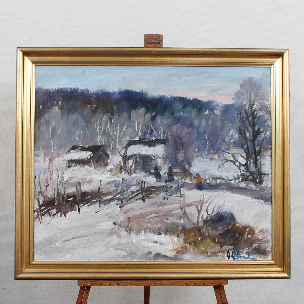 UNO HUBERT KARLSSON, OIL ON CANVAS, SIGNED.