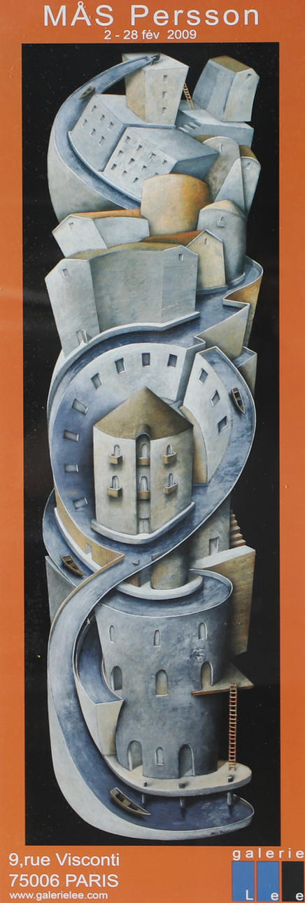 MÅS PERSSON. Exhibition poster, signed.