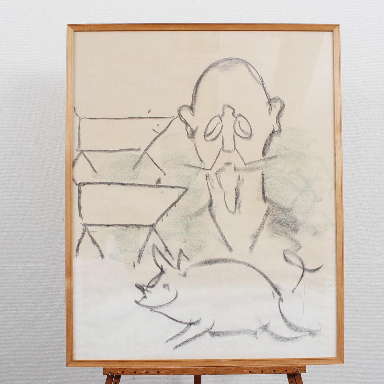 ERIC BOJS (1903-1992) DRAWING, SIGNED.