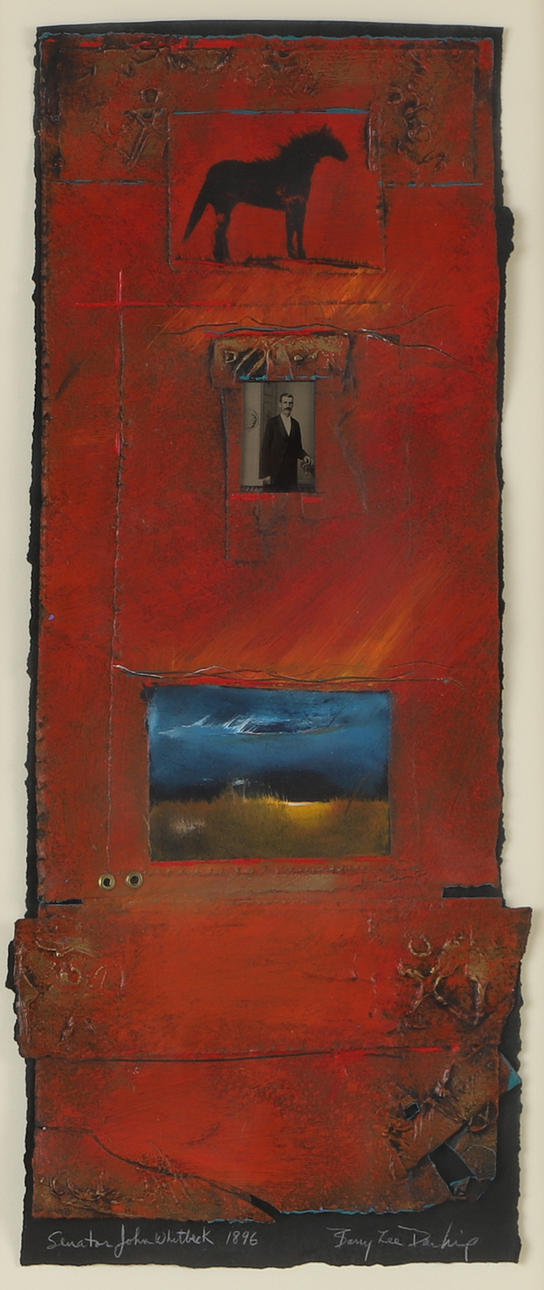 BARRY LEE DARLING. Composition, mixed media, signed.