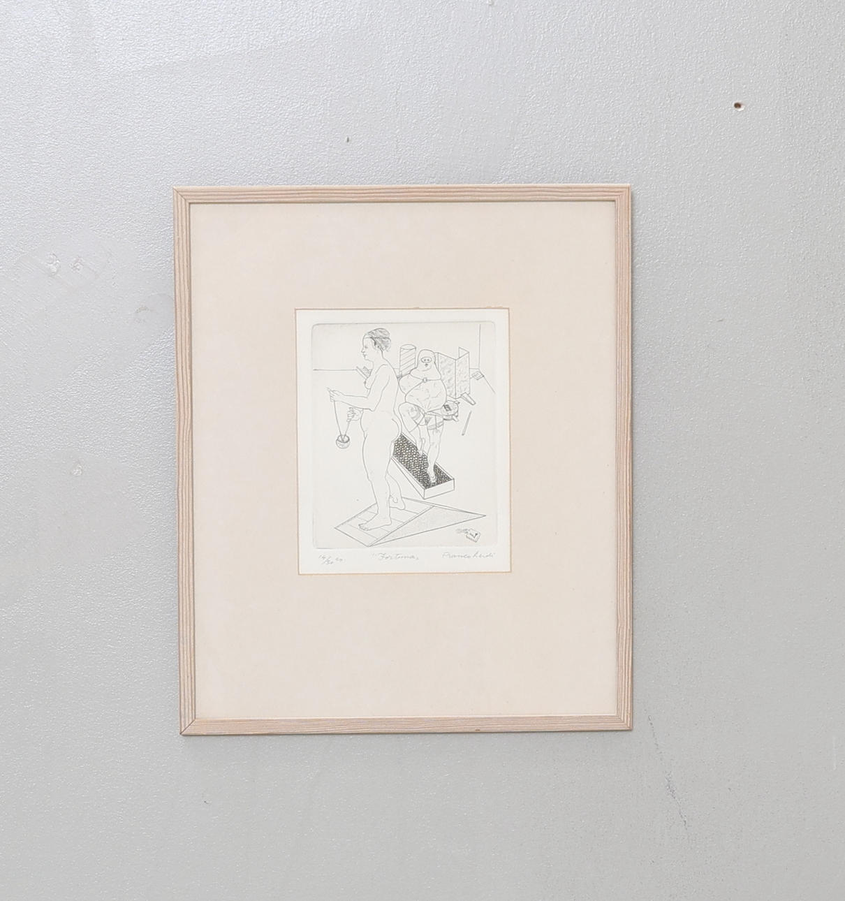 FRANCO LEIDI. sample print, “Fortuna”, numbered 14/30 & signed.
