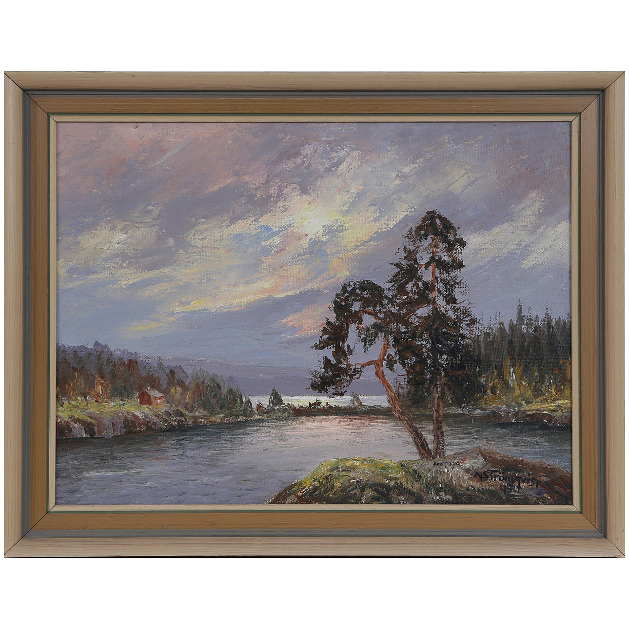 AXEL STRÖMQVIST. OIL ON CANVAS, SIGNED, DATED 45.