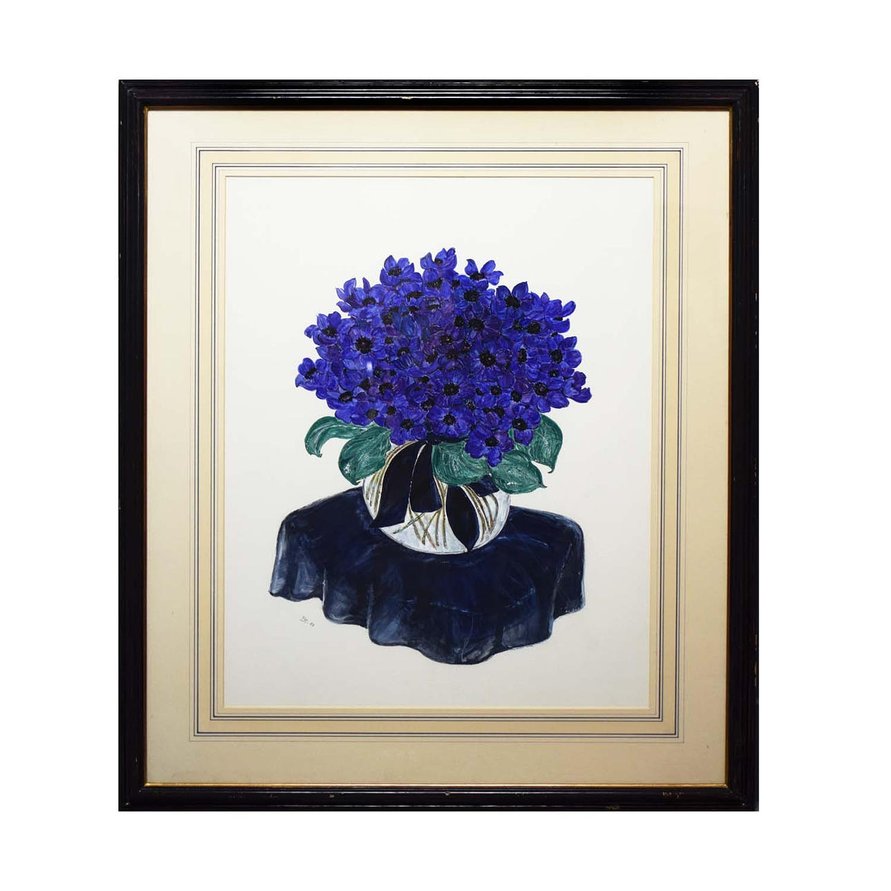 BLUE ANEMONES FLOWERS.