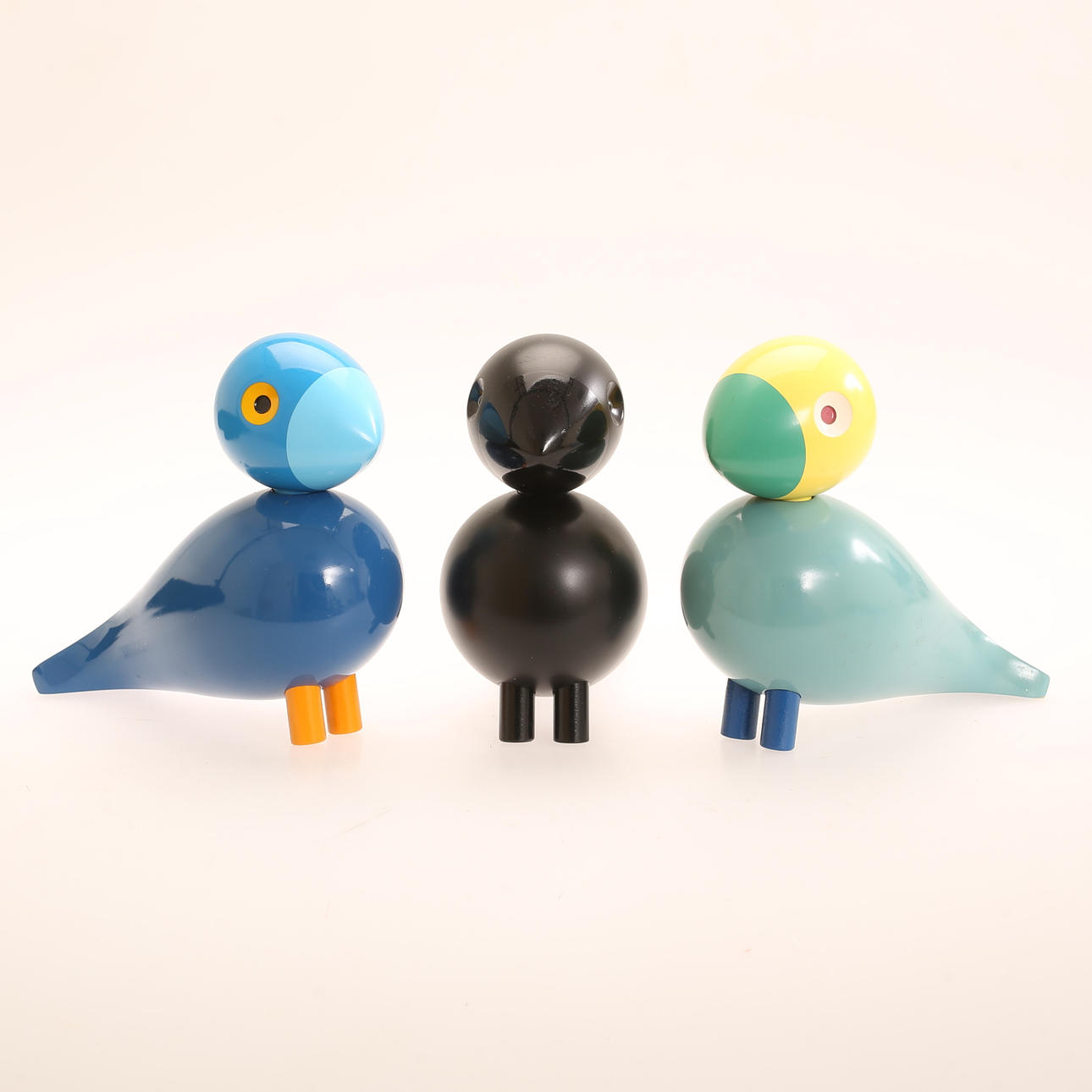 KAY BOJESEN. Sangfugle, 3 stk., stemplet.