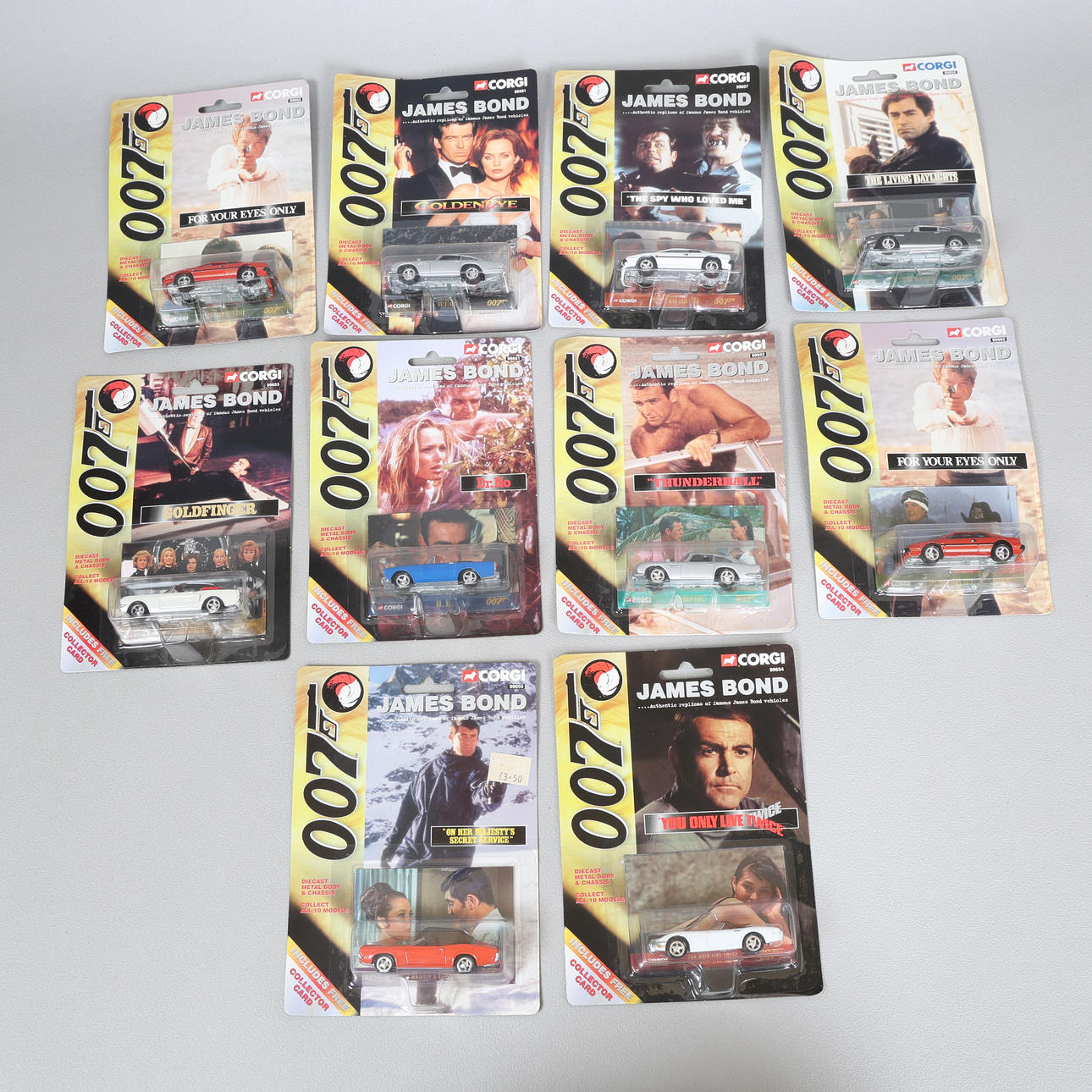A COLLECTION OF TEN CORGI JAMES BOND MODELS (10).