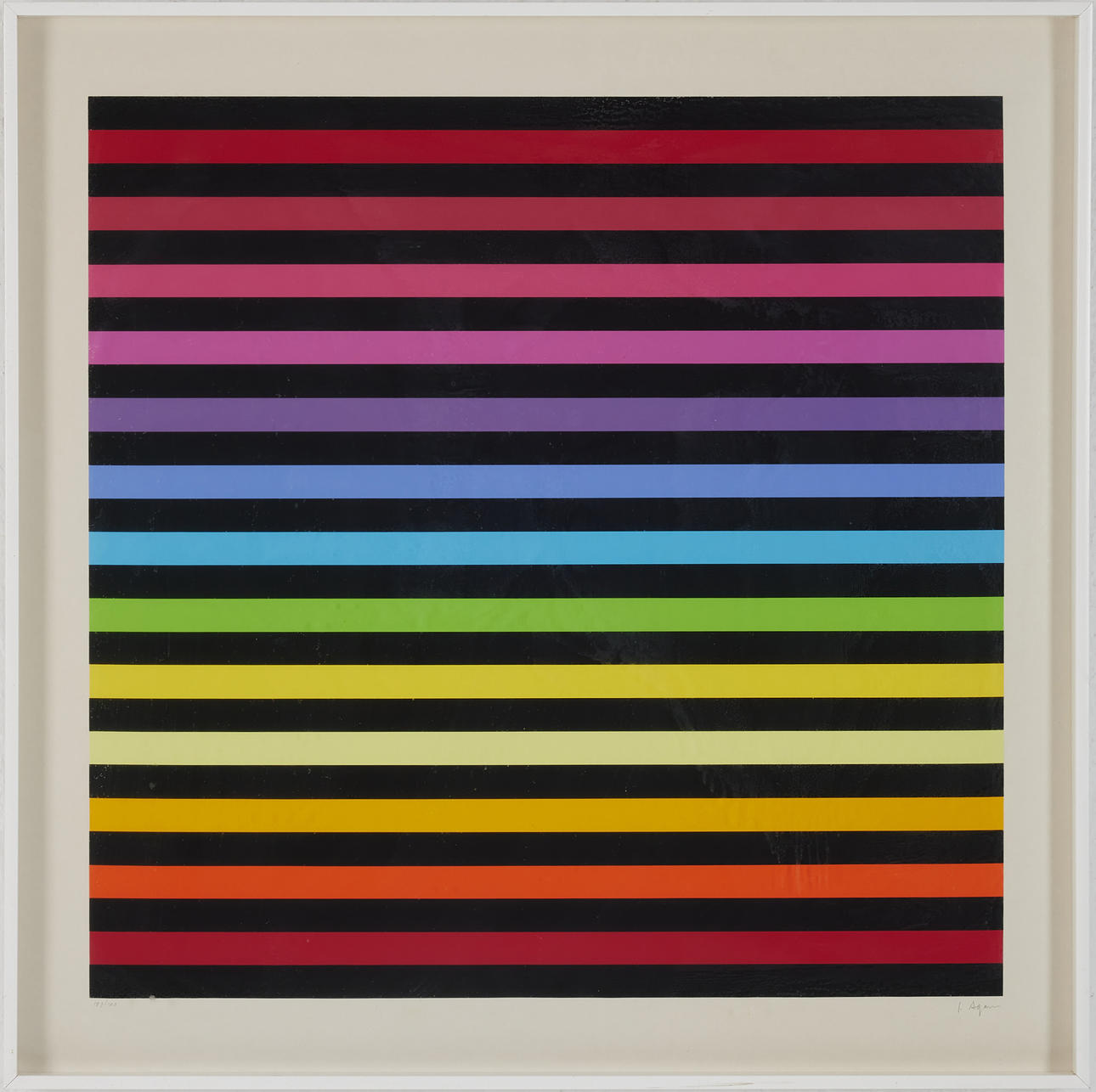 YAACOV AGAM ( ISR, 1928 ). Untitled, silkscreen, signed.