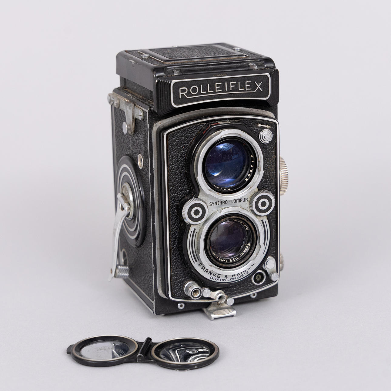 Eine Rolleiflex-Kamera aus den 1950er Jahren.