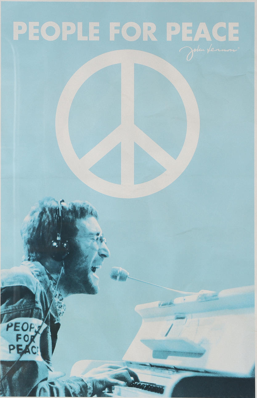 JOHN LENNON. „Folk for fred“, plakat.
