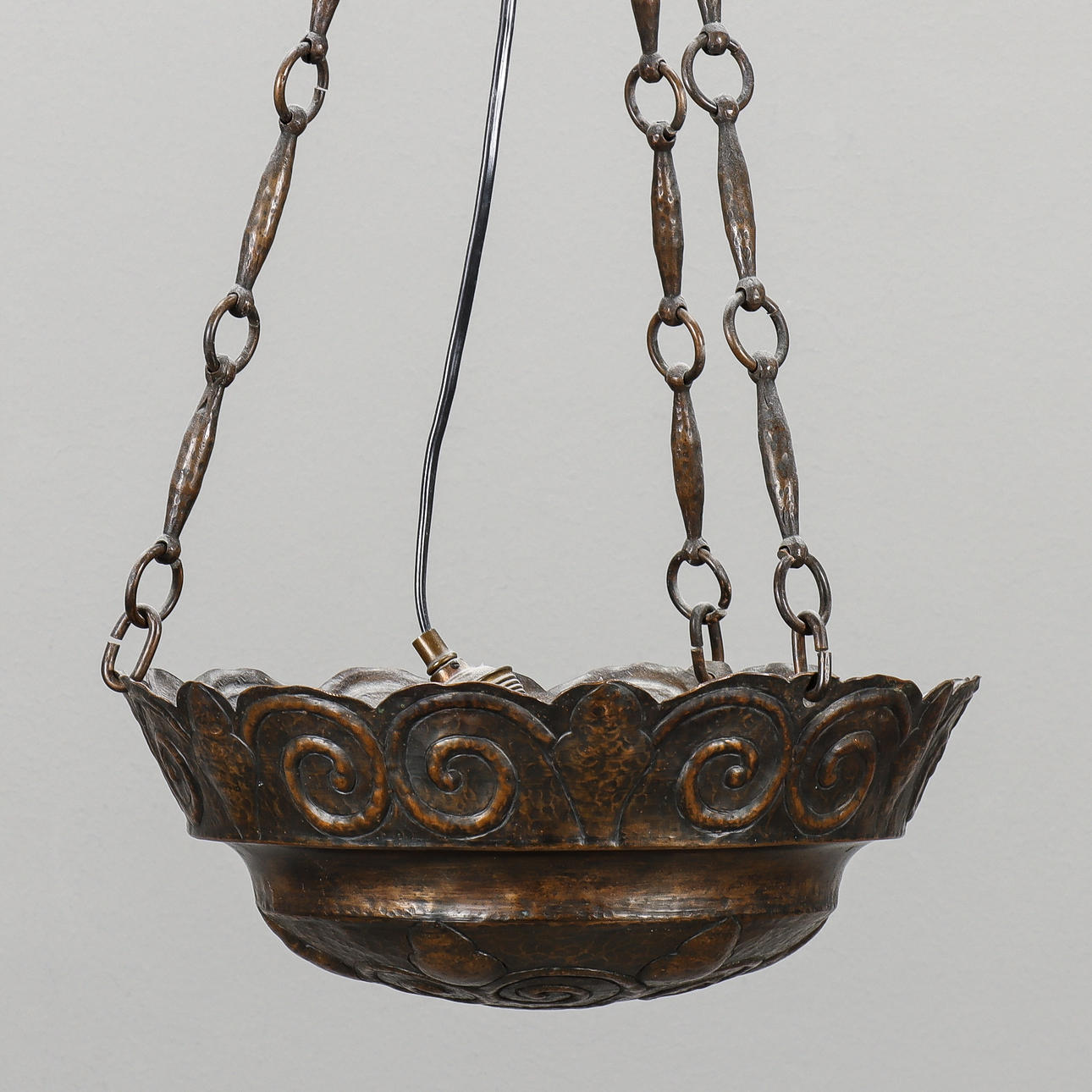 CEILING LAMP Jugend, copper.