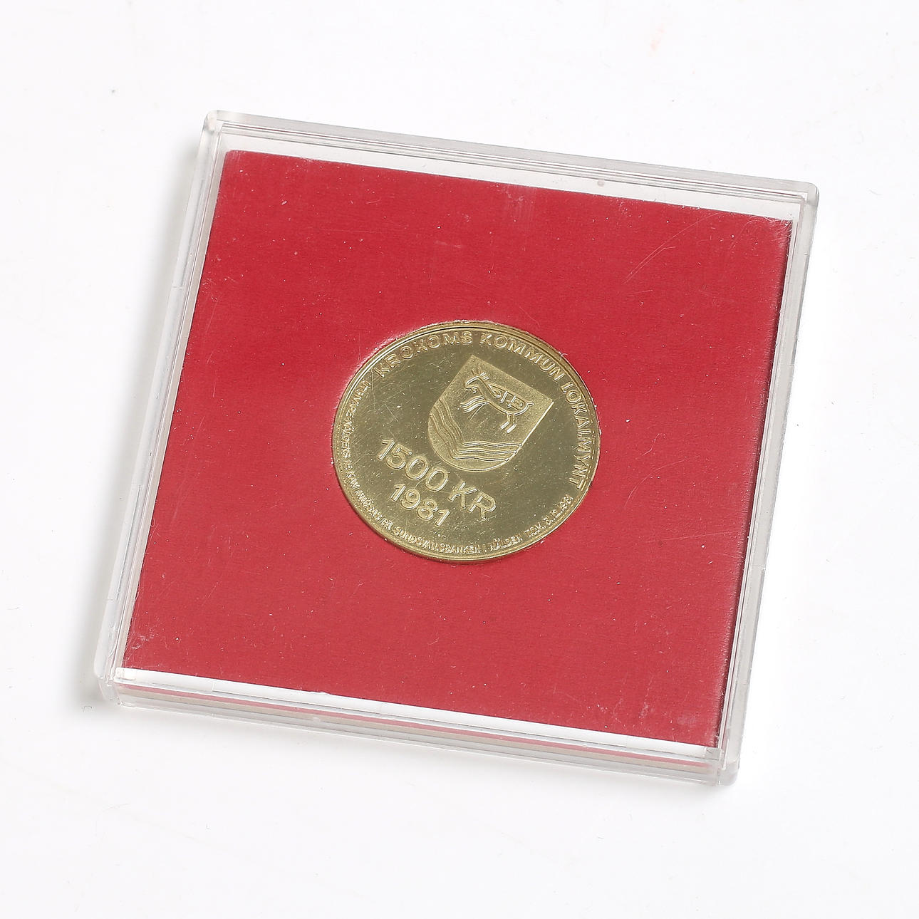 MYNT, 18k guld, "Lokalmynt Krokom - Wånges vilda hästar".