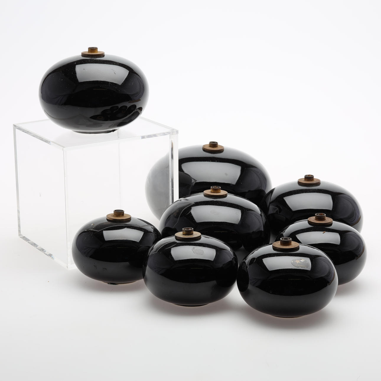 Keramiske olielamper 7 stk Höganäs.