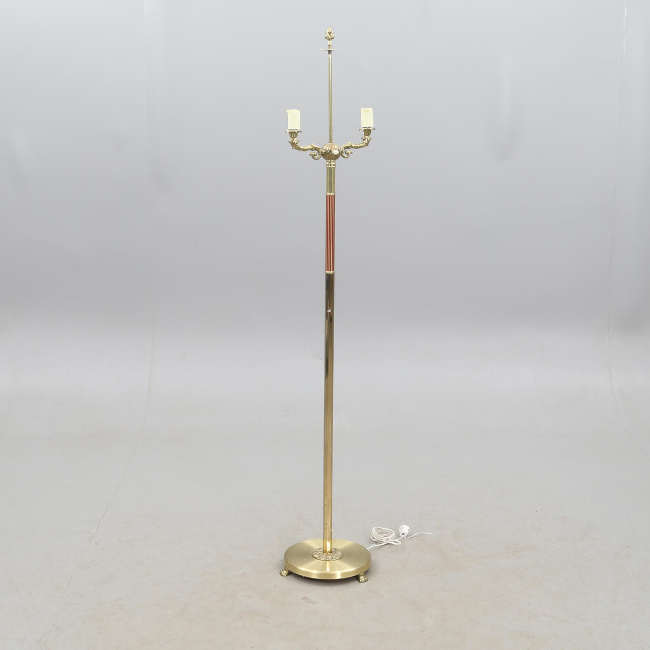 FLOOR LAMP, brass.