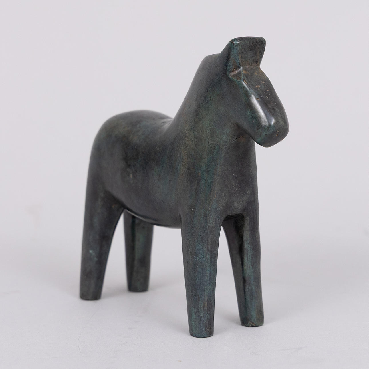 ANDREAS WARGENBRANT. Dalahäst, patinerad brons, handsignerad.