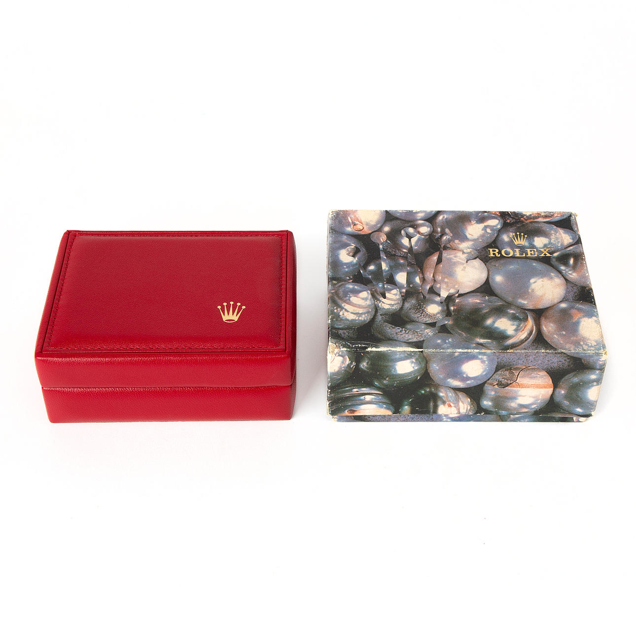 A 20th-century Rolex leather wristwatch case.