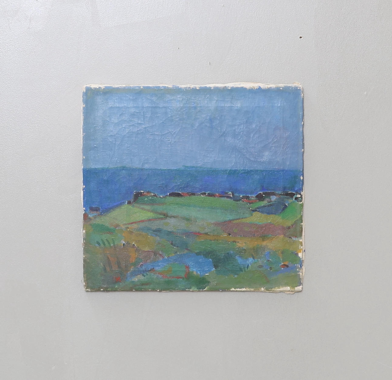 SVENERIK MARKHED. “Borgholm Öland” oil on canvas, signed and dated 1948 on verso.