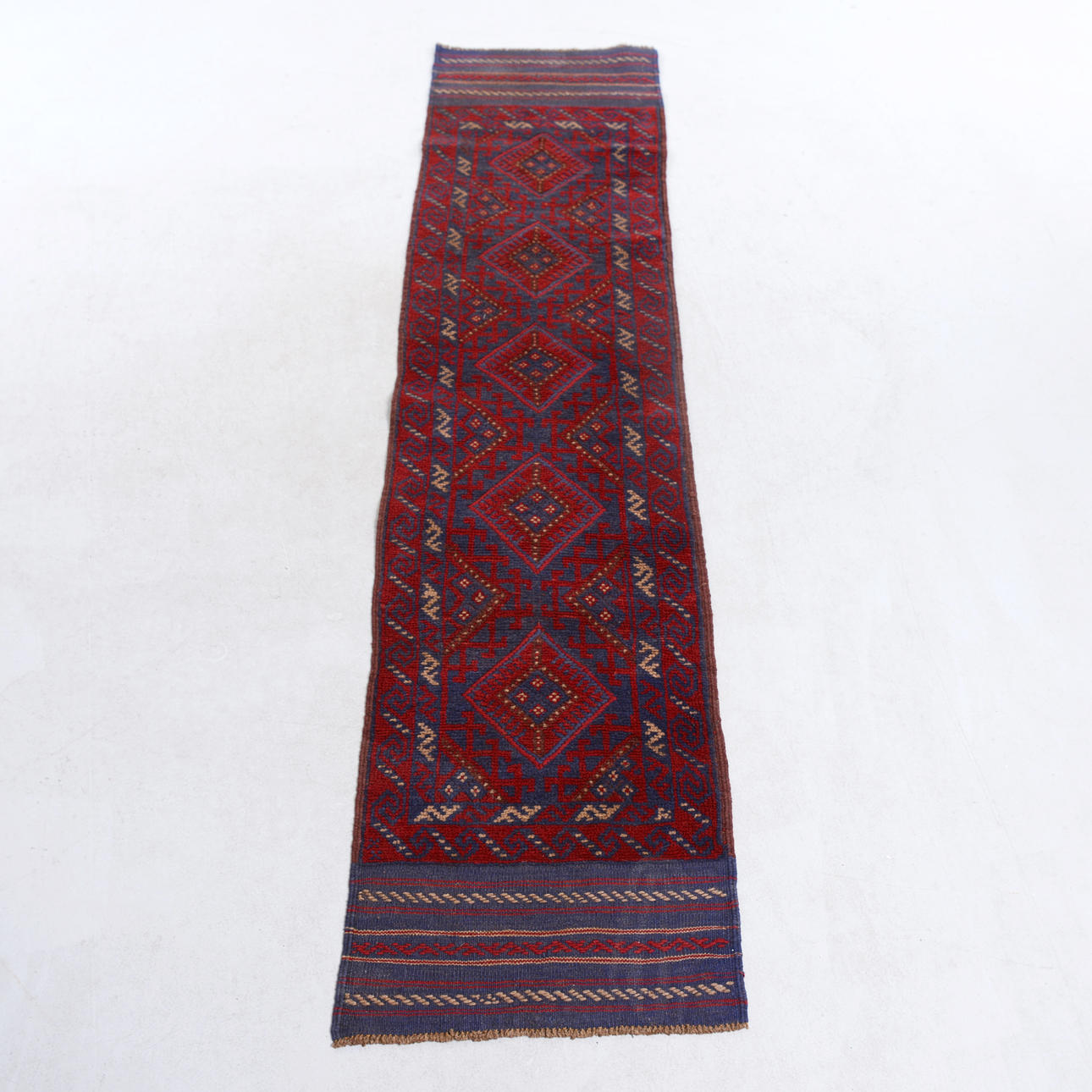 GALLERY CARPET, Afghan, 253 x 57 cm.