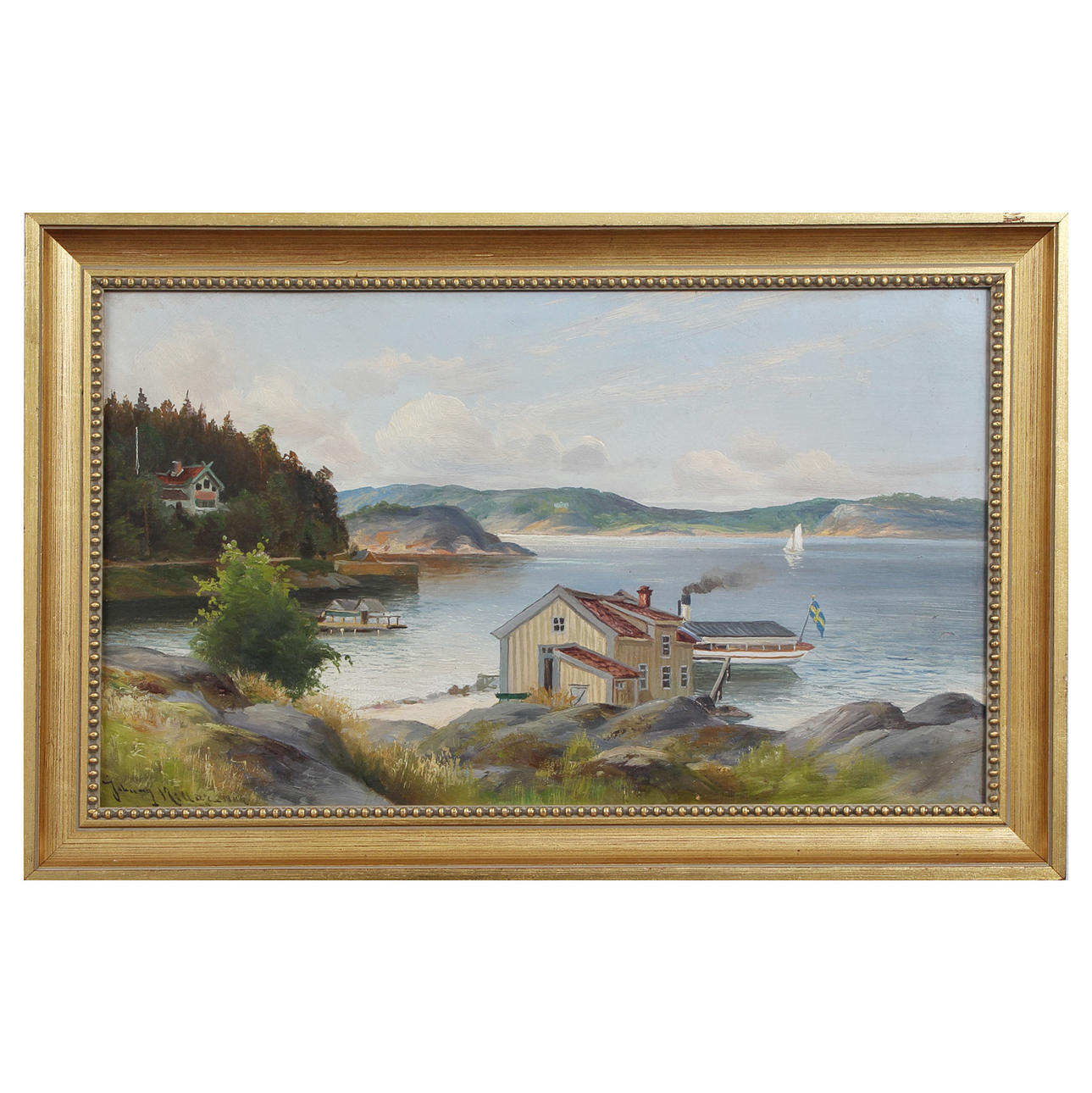 JOHNNY MILLAR (1855-1939), OIL ON PANEL, SIGNED.