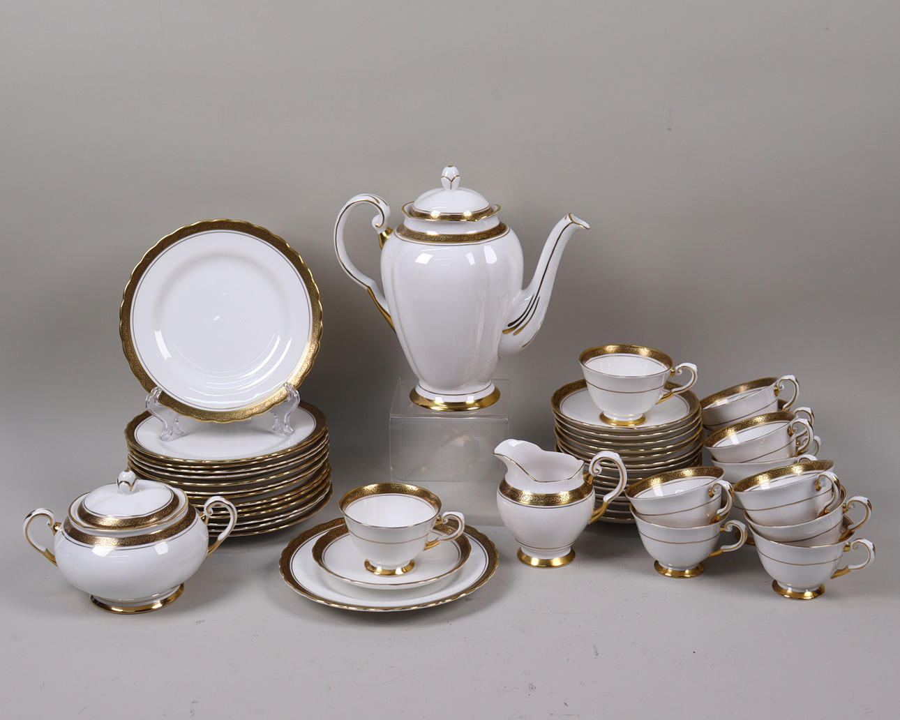 TUSCAN, England, Bone china coffee set,, 46 pieces.
