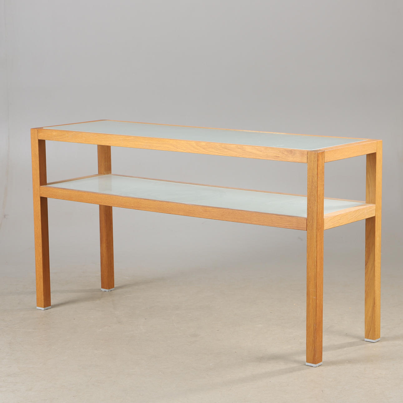 CONSOLE TABLE, oak with frosted boards, 21st century.