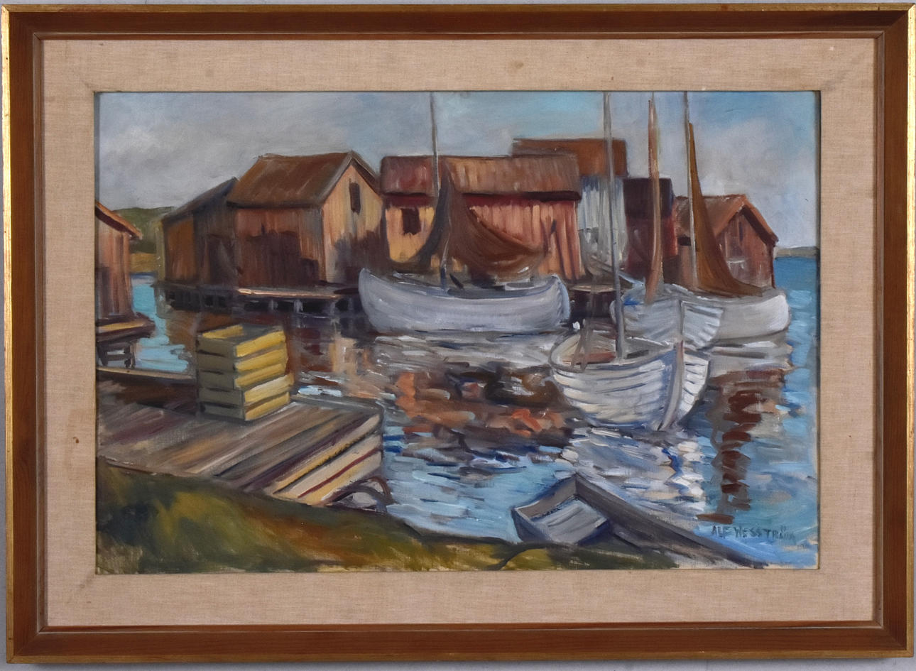 ALF WESSTRÖM. Oil on canvas.