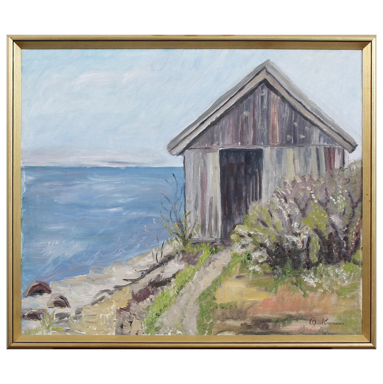 BERIT ESENIUS, OIL ON CANVAS, SIGNED.