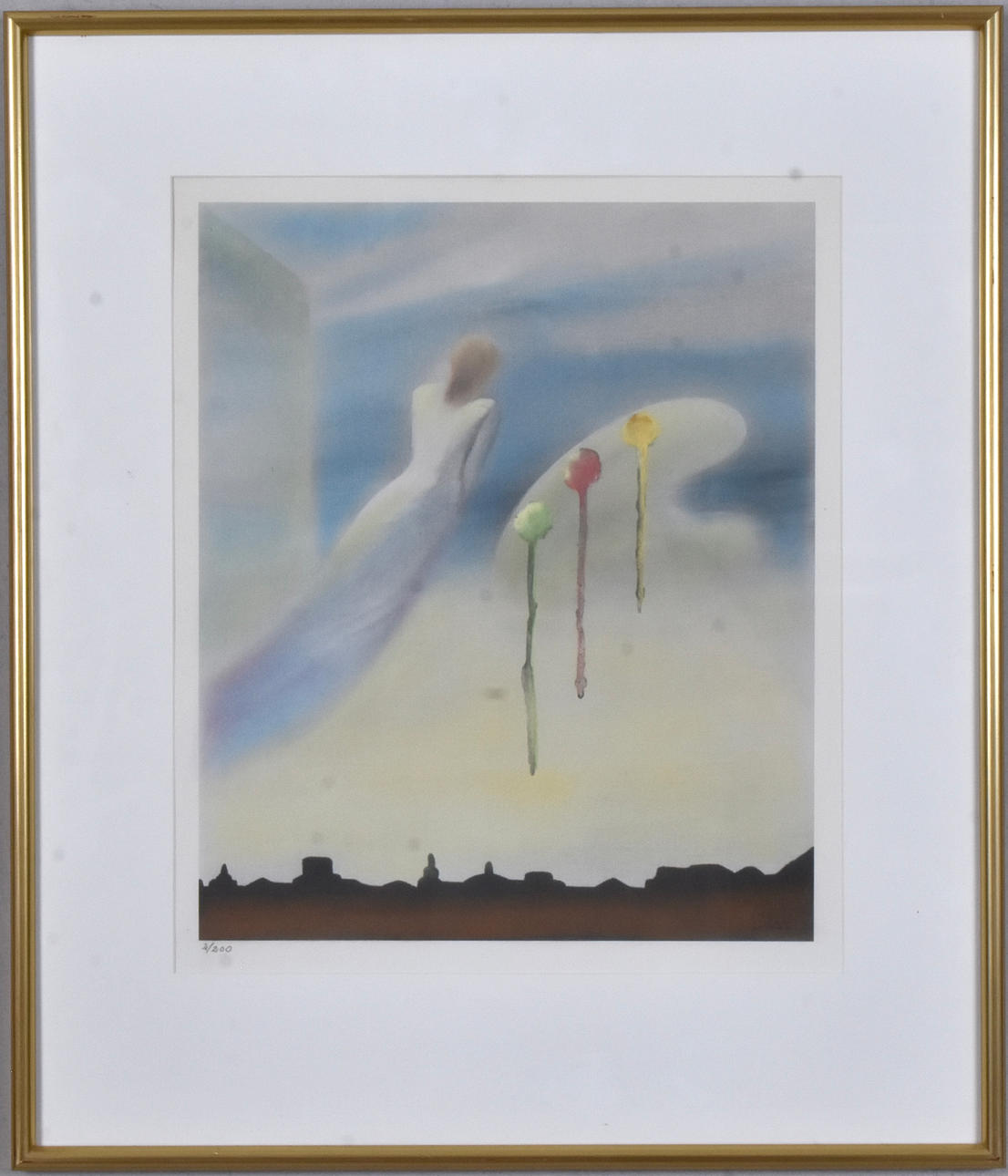 PILAR GONZALES. Color lithography.