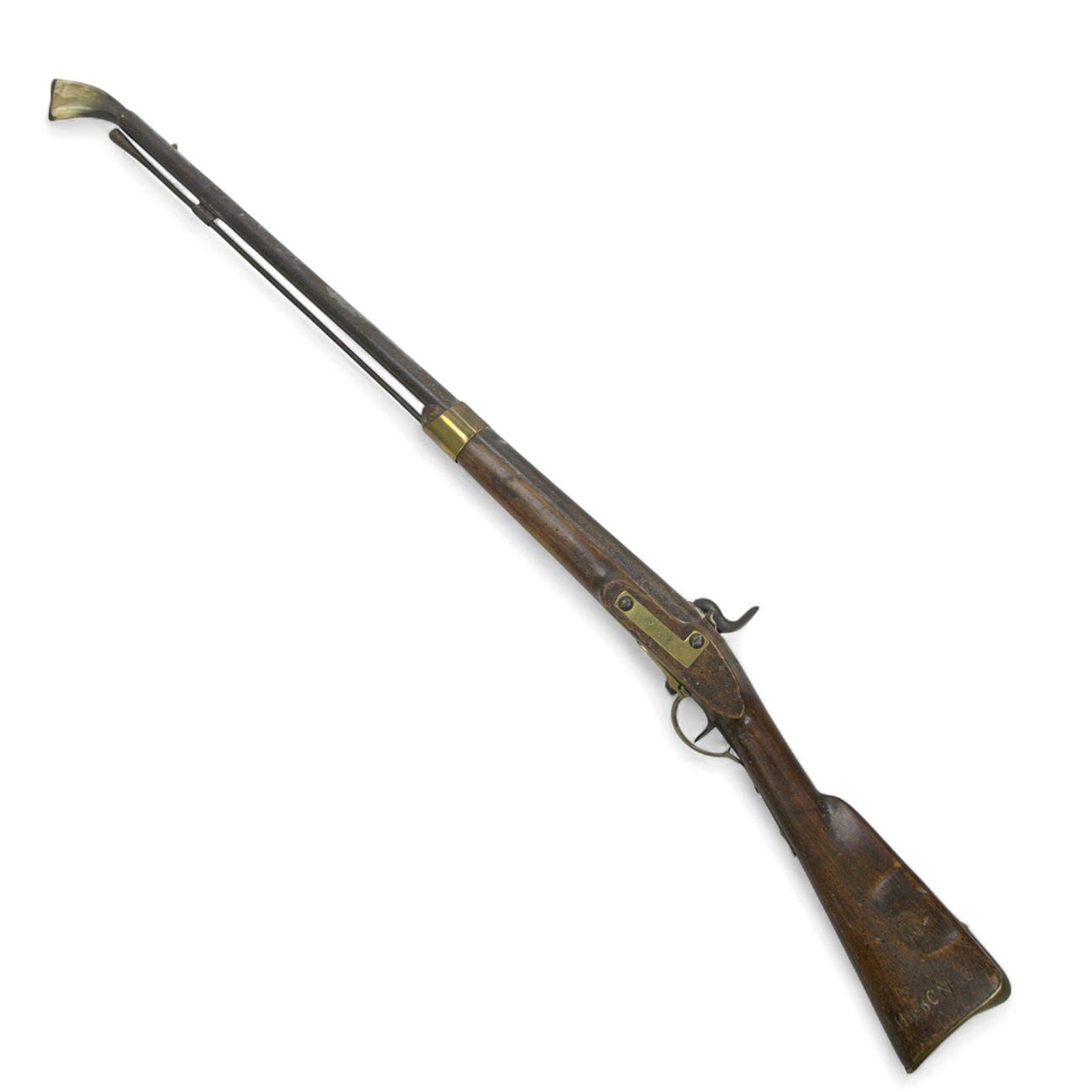 A steel, wooden slingshot rifle, 19th century. Weapons & Militaria ...
