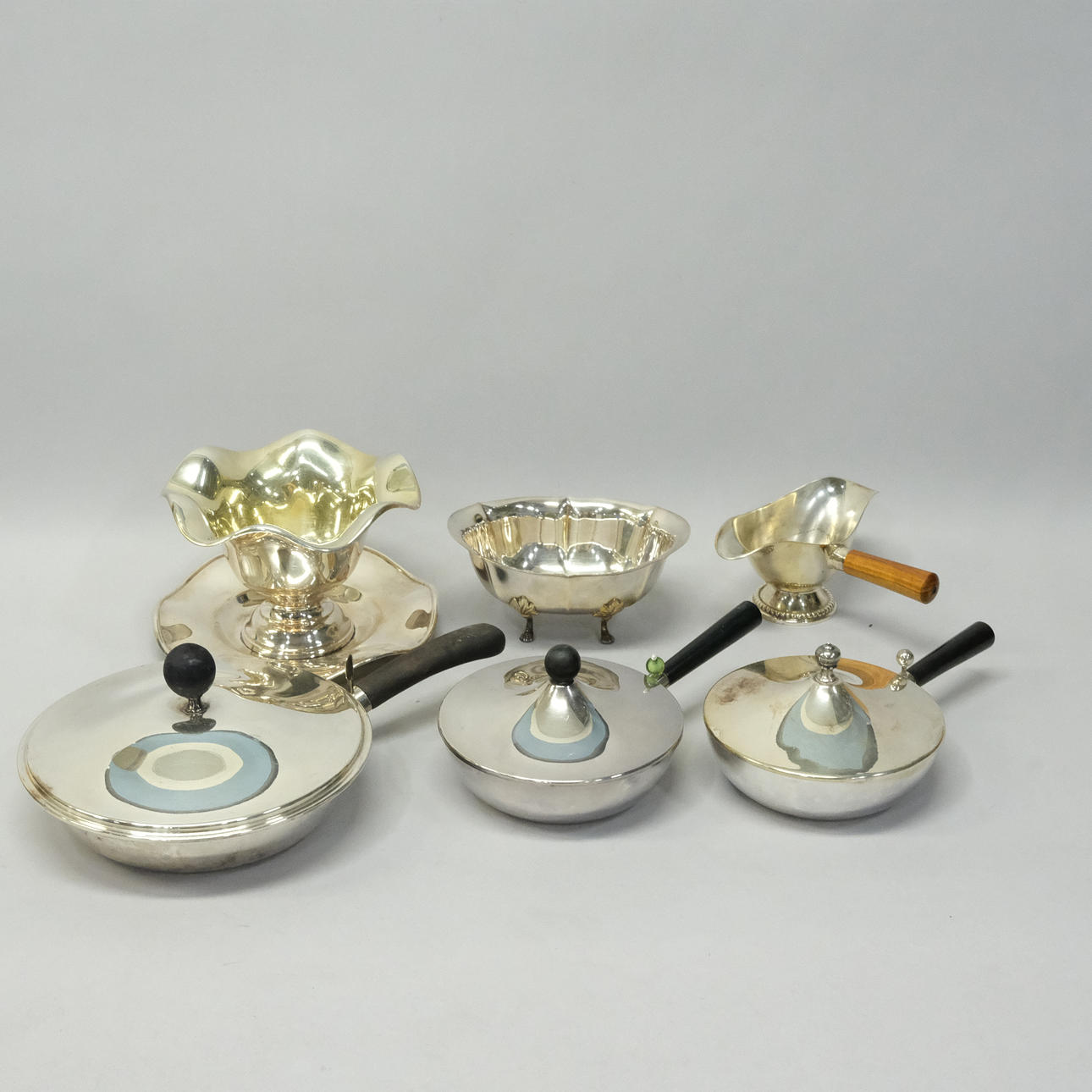 CAROTTES, NICKEL SILVER, SIX PIECES.